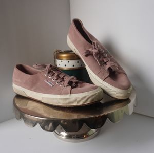 Superga Pink Suede Sneackers